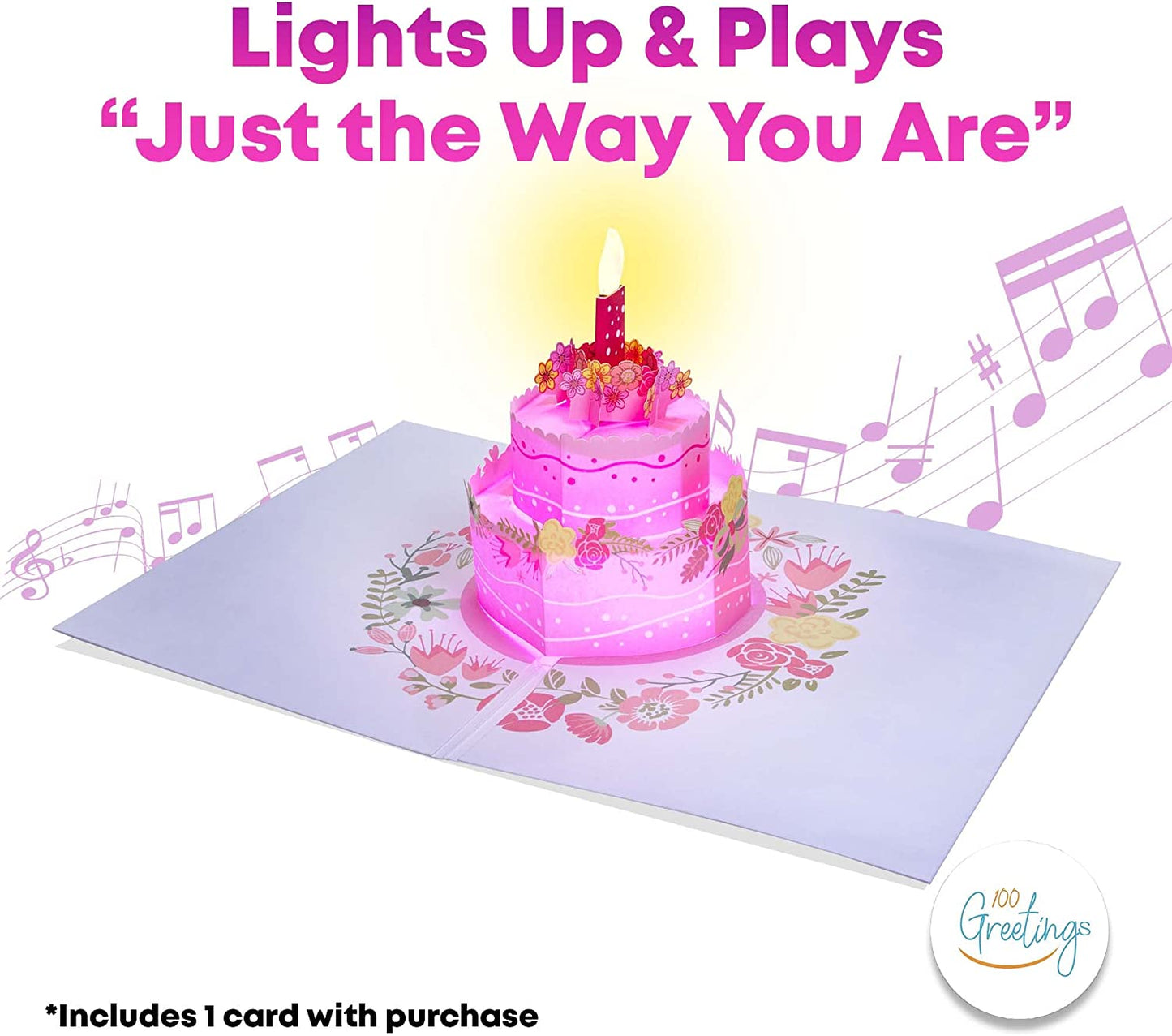 Pink Cake Birthday Card