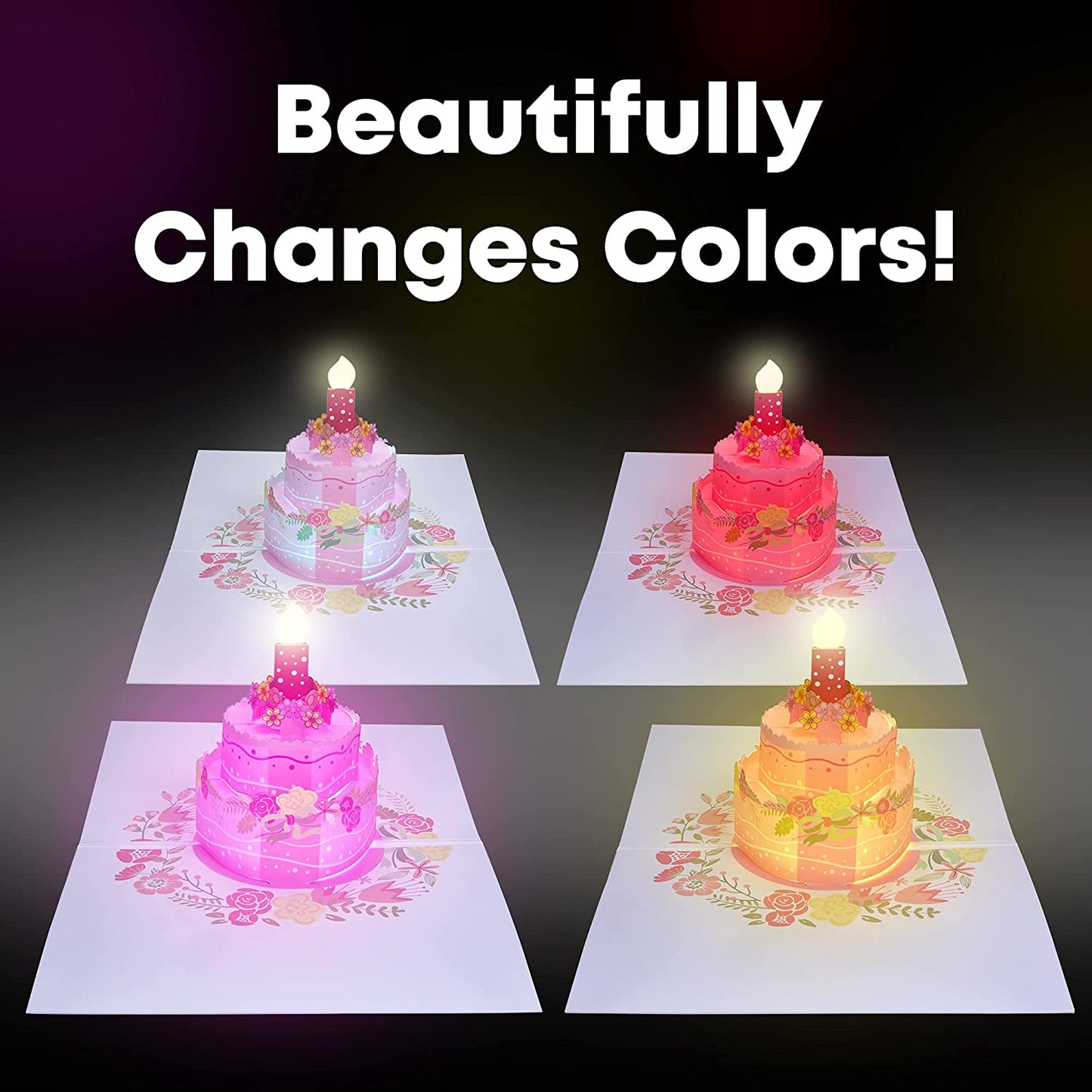 Pink Cake Birthday Card