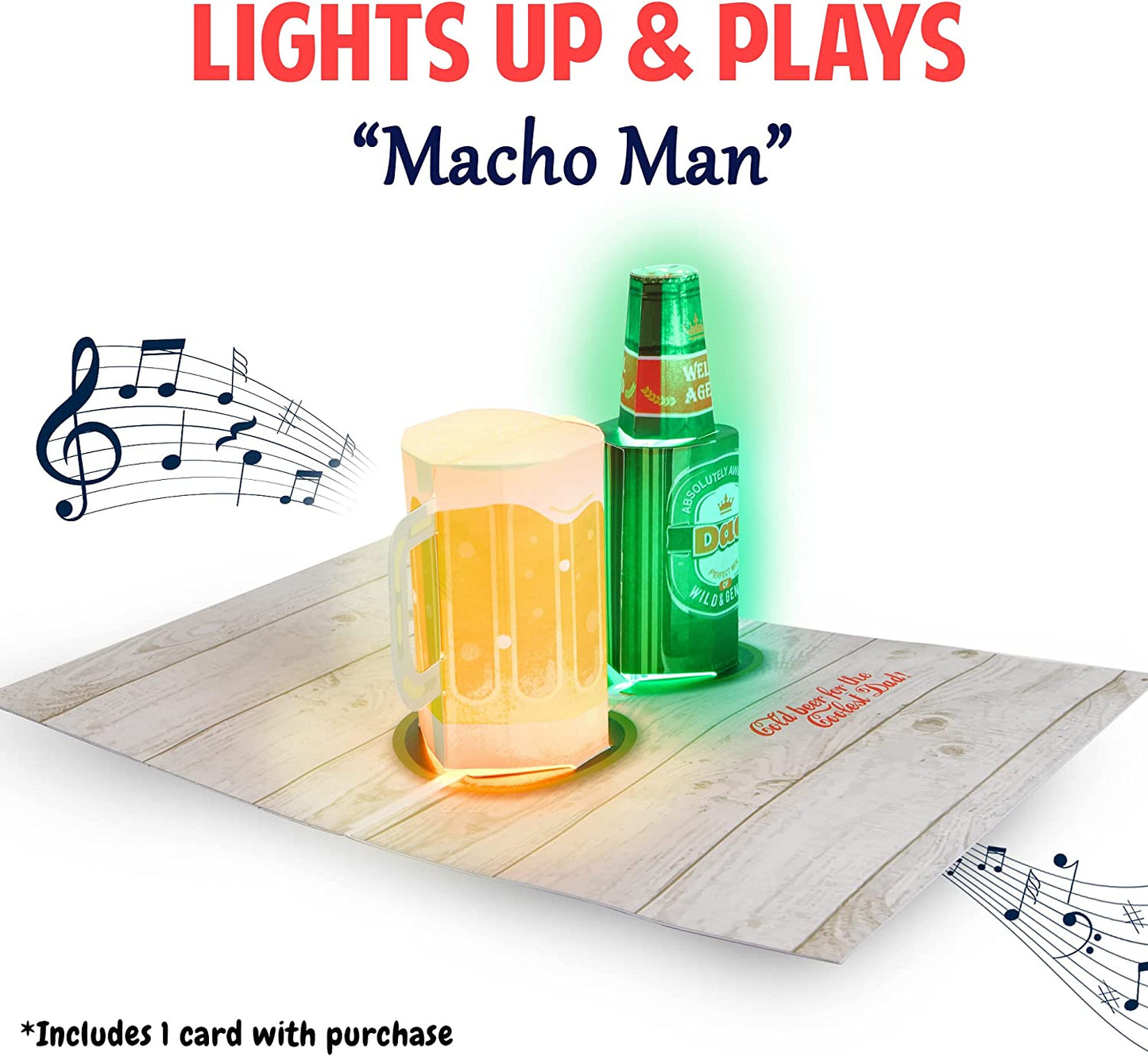 “Macho Man” Beer Card