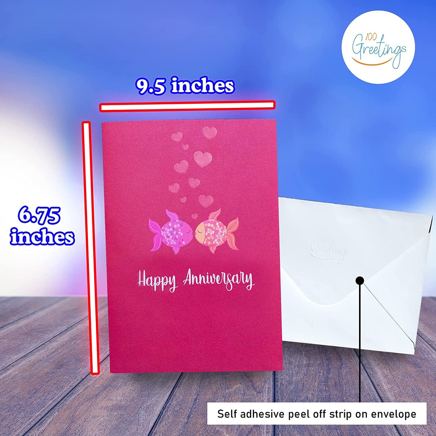 Kissing Fish Anniversary Card