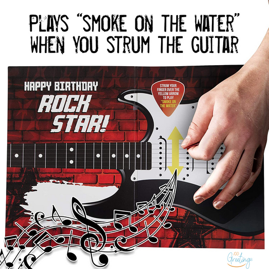 Guitar Birthday Card