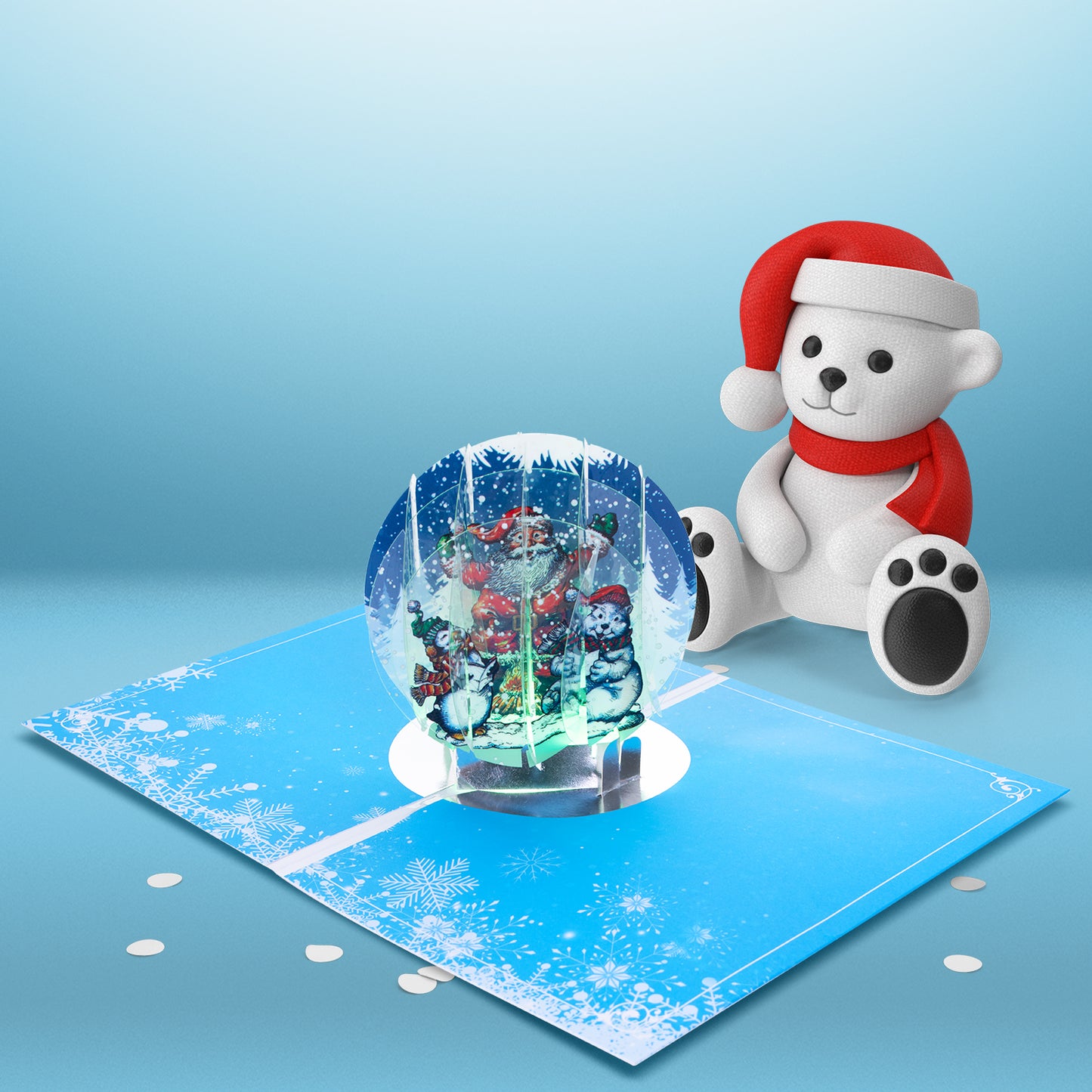 Snow Globe Christmas Card