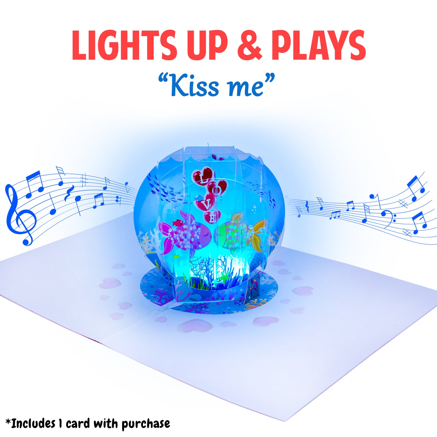 Kissing Fish Valentines Card