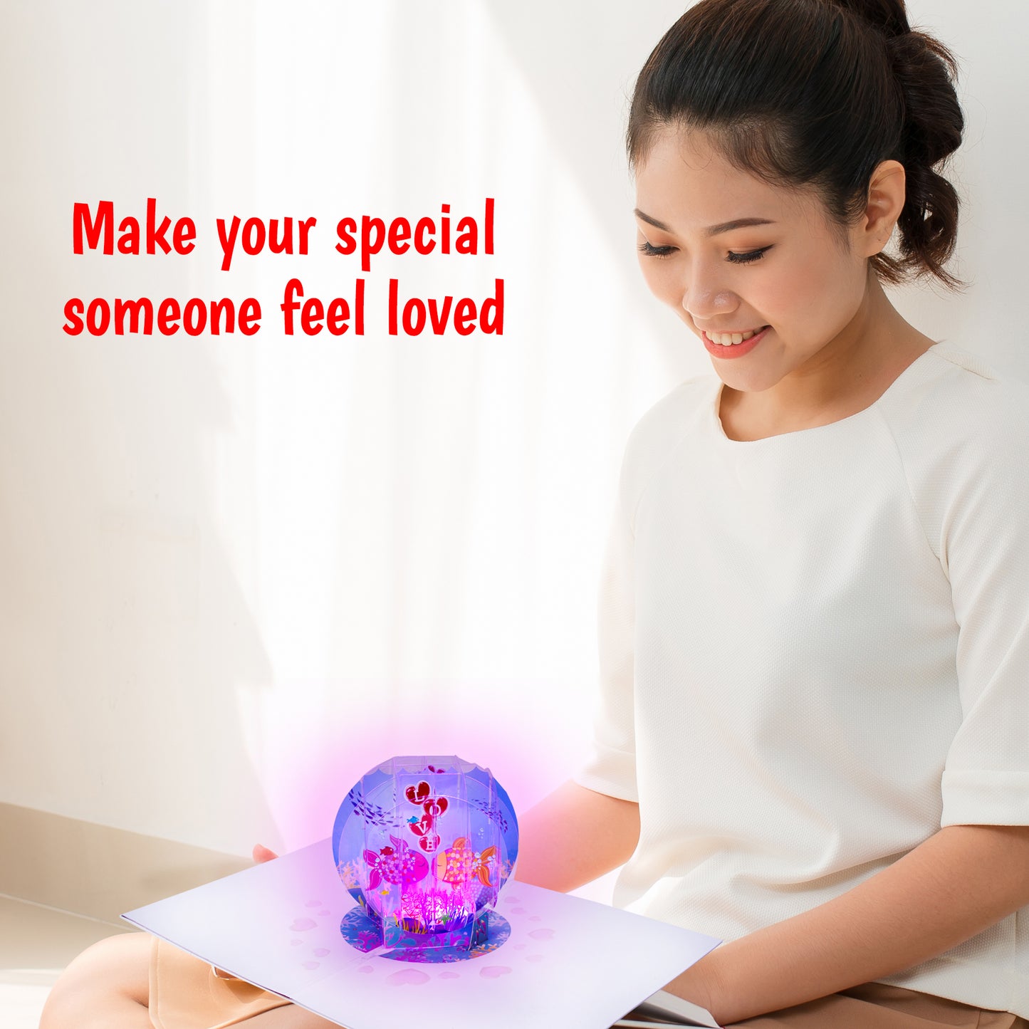 Kissing Fish Valentines Card