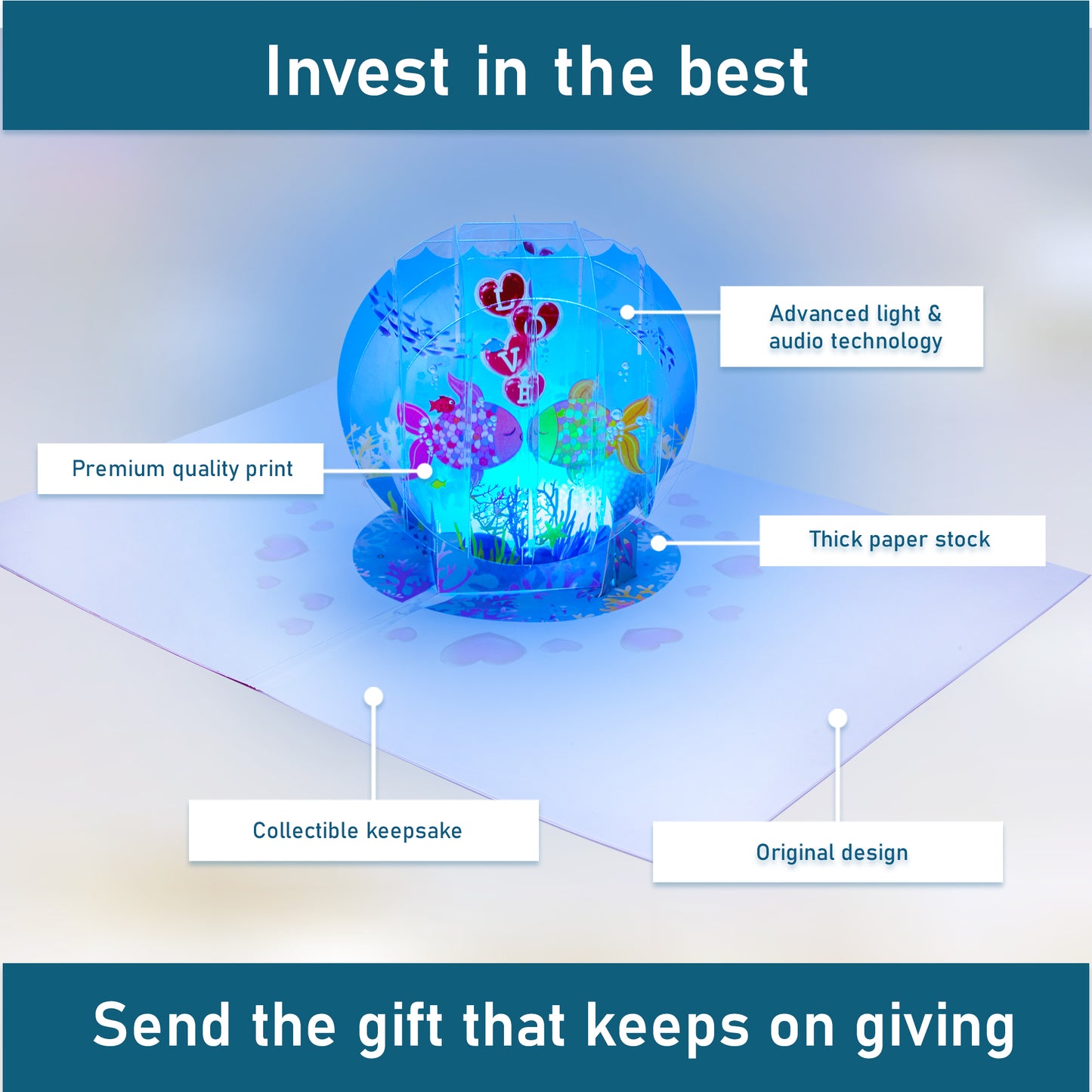 Kissing Fish Valentines Card