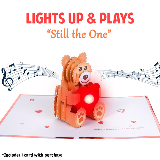 Teddy Bear Valentines Card