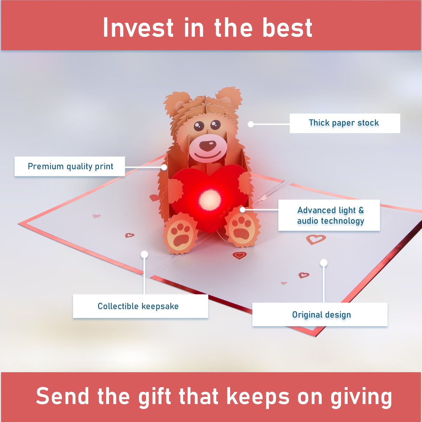 Teddy Bear Valentines Card