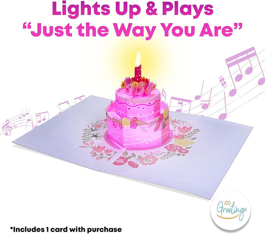 Pink Cake Birthday Card