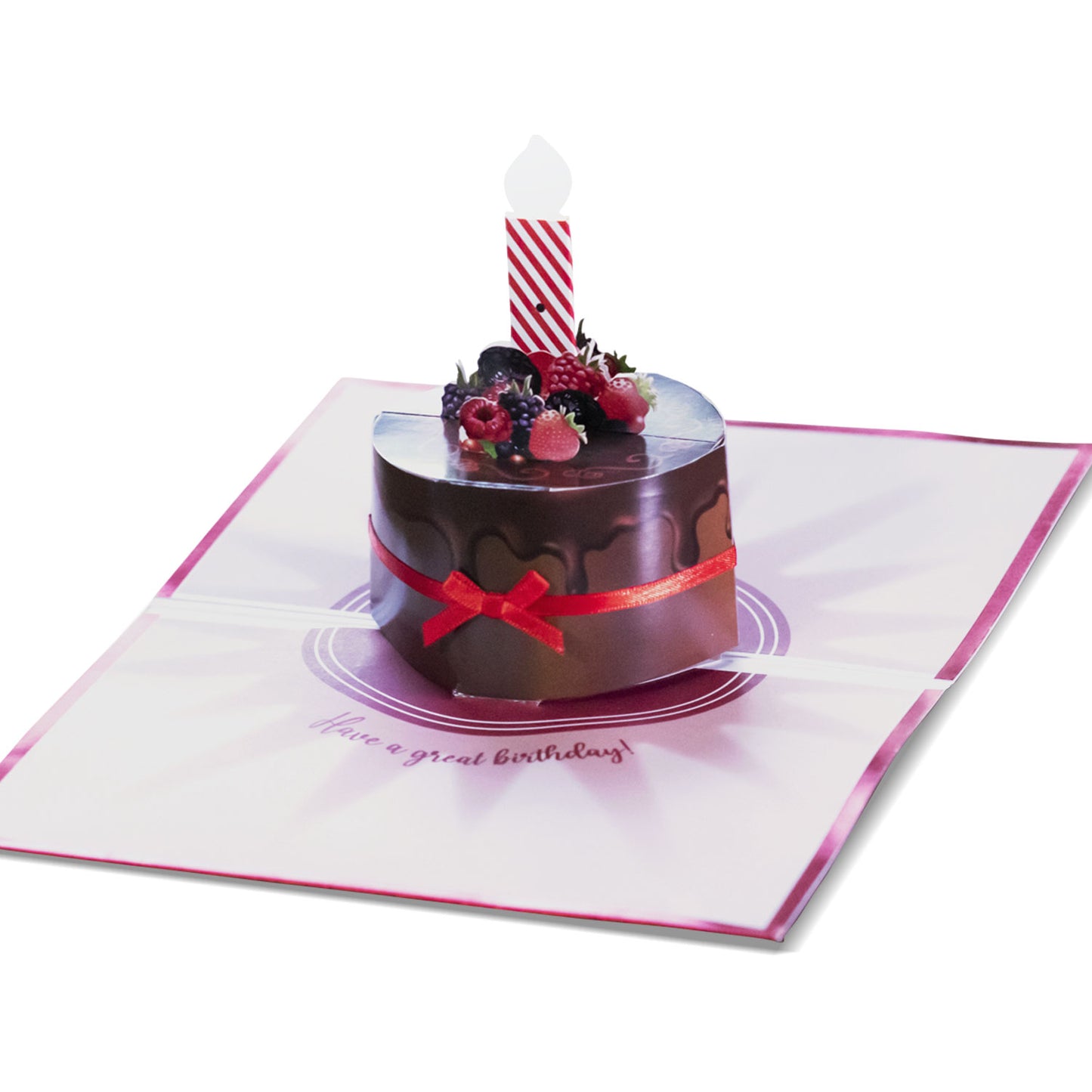 “Birthday” Chocolate Cake Birthday Card